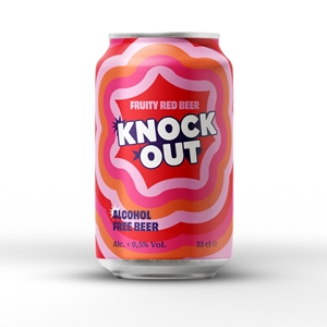 Afbeelding van Knock Out - Fruity Red Beer - alcoholvrij